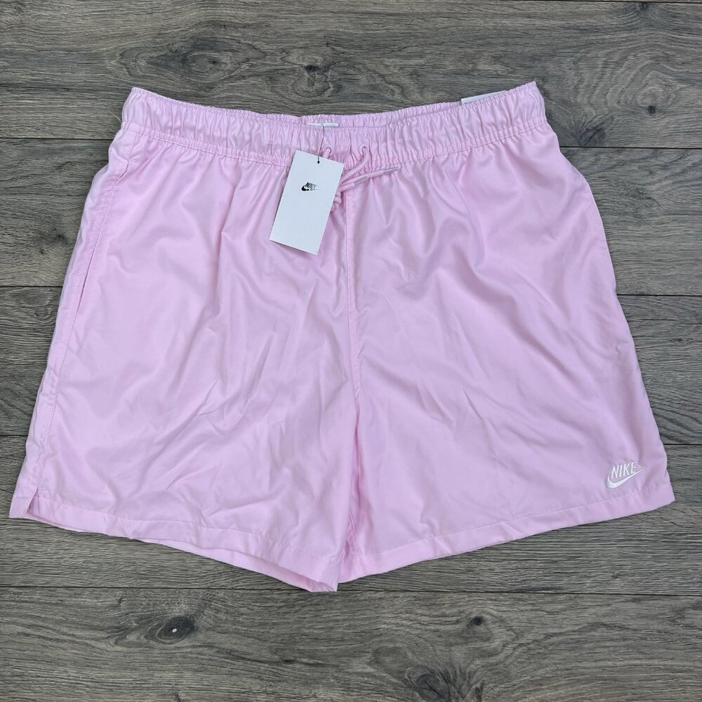 Nike Woven Shorts Size XL Mens Pink Foam White 6" Club Flow $50